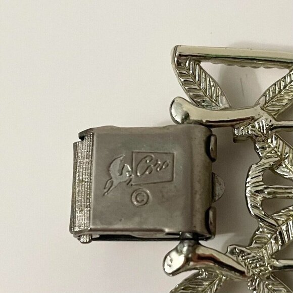 Vintage Coro Pegasus Wide Link Bracelet - Picture 10 of 16